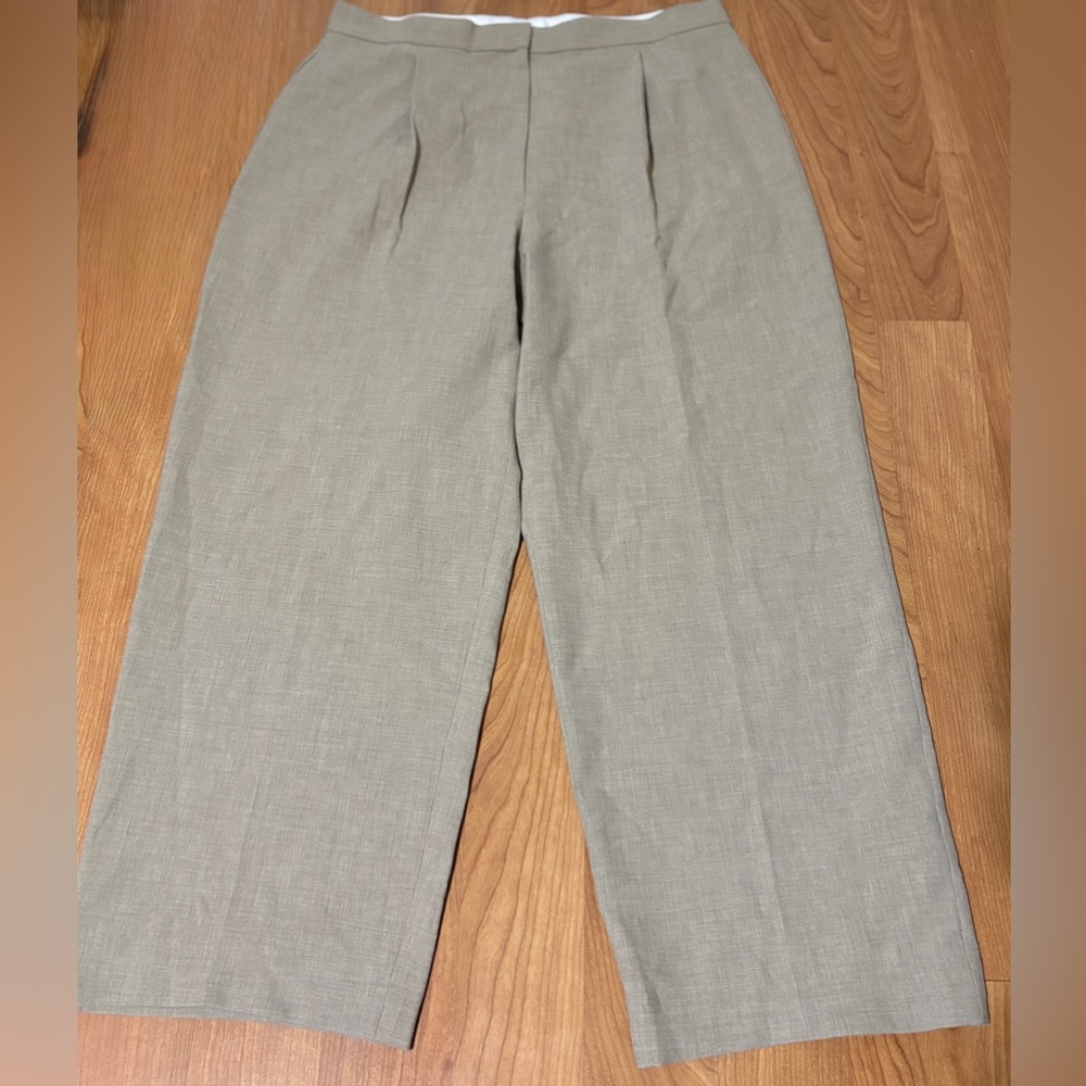 St. John Beige Dress Work Pants Wide Leg Women’s Size 16